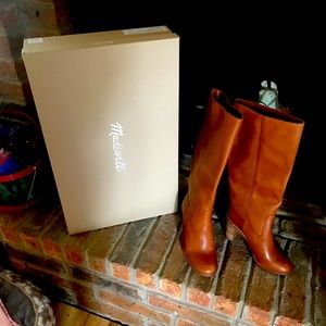 Madewell block heel boot